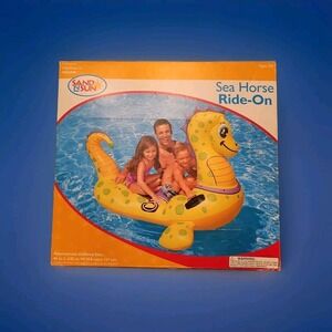 Vintage Sand N Sun Intex Inflatable Ride-On Sea Horse 86"x 50" NEW IN BOX